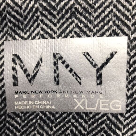 Marc New York Andrew Marc Performance Zip Herringbone Jacket Size XL - Picture 12 of 12